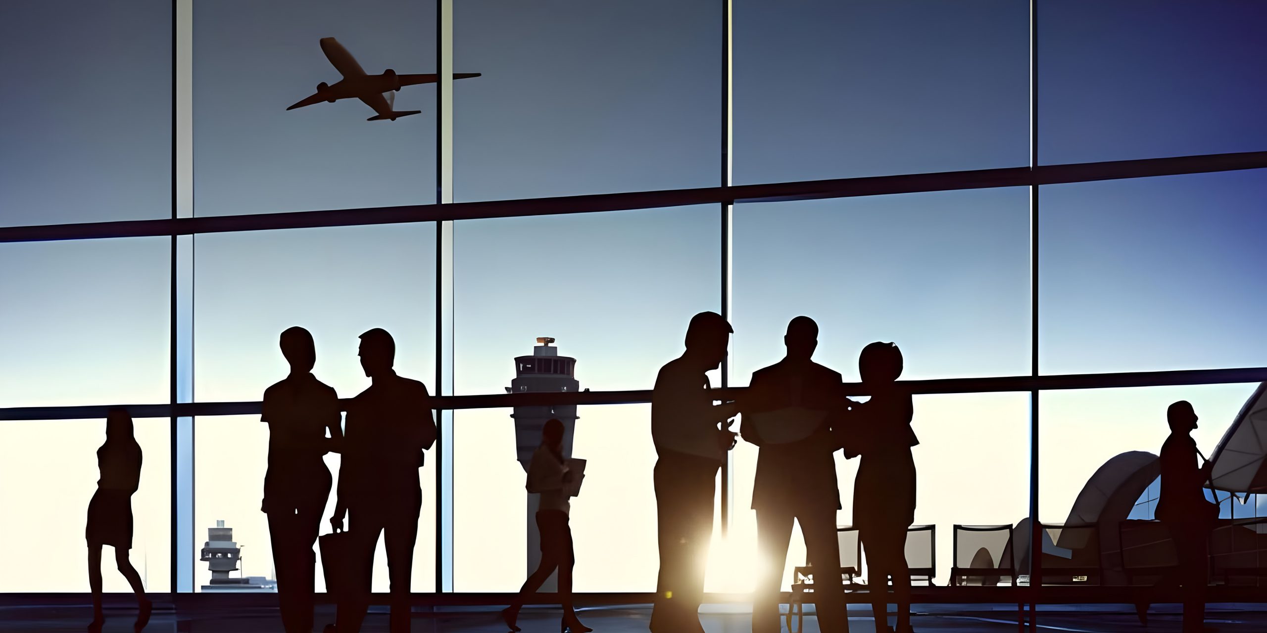 Airport crowd